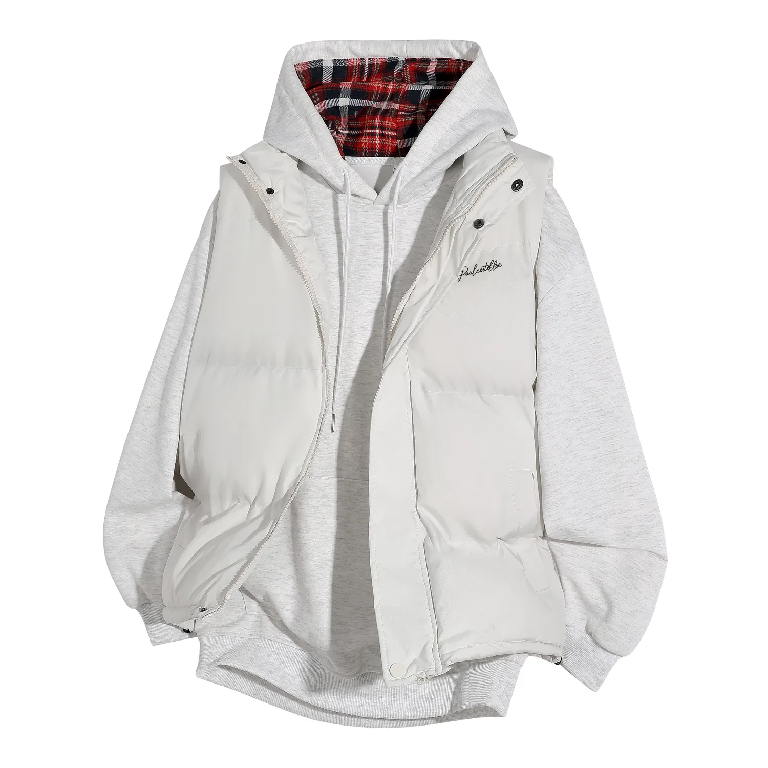 Детский комплект из свитшота и жилета White Heather Gray Sweatshirt + Apricot Vest Paul Costelloe