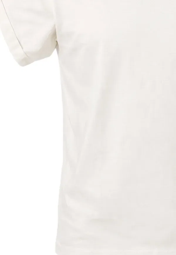 Футболка хлопковая Print t-shirt Over/D, off-white, белый — фото 4