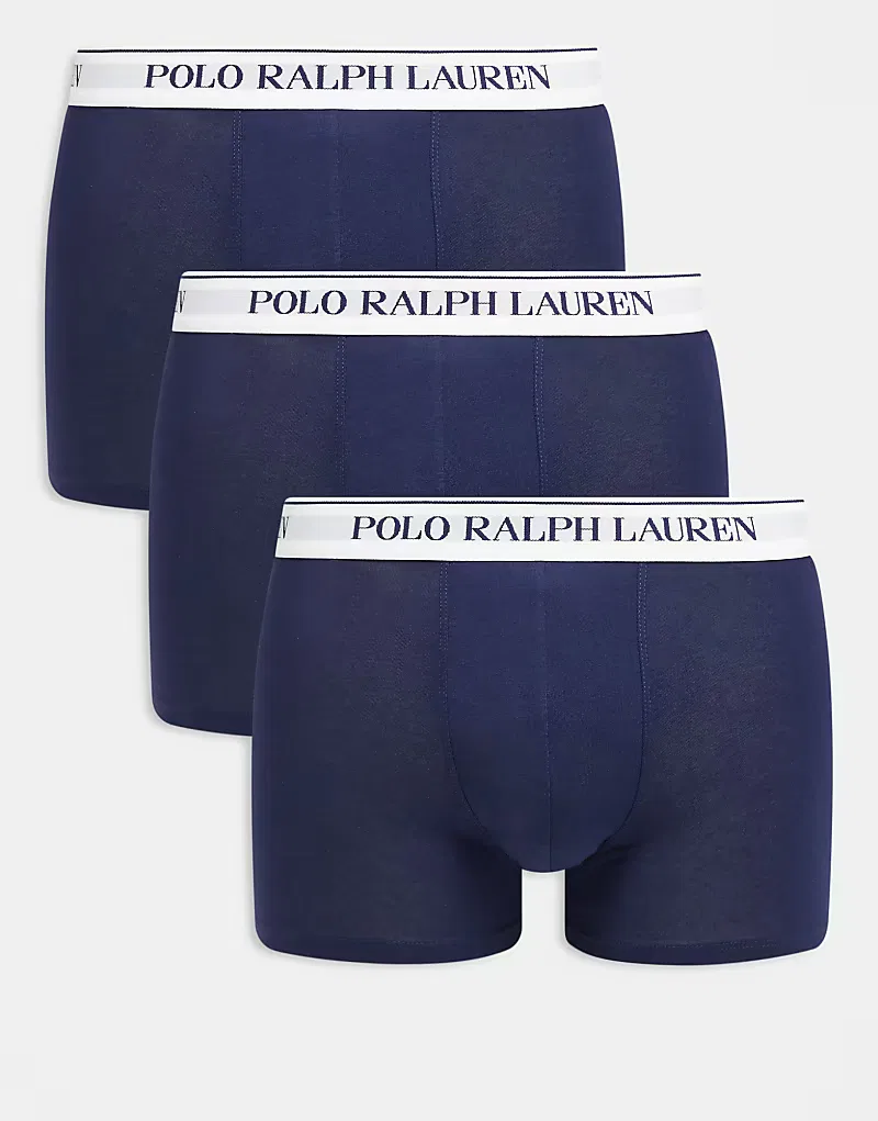 Классические плавки Polo Ralph Lauren (3 шт) в сине-белом цвете
