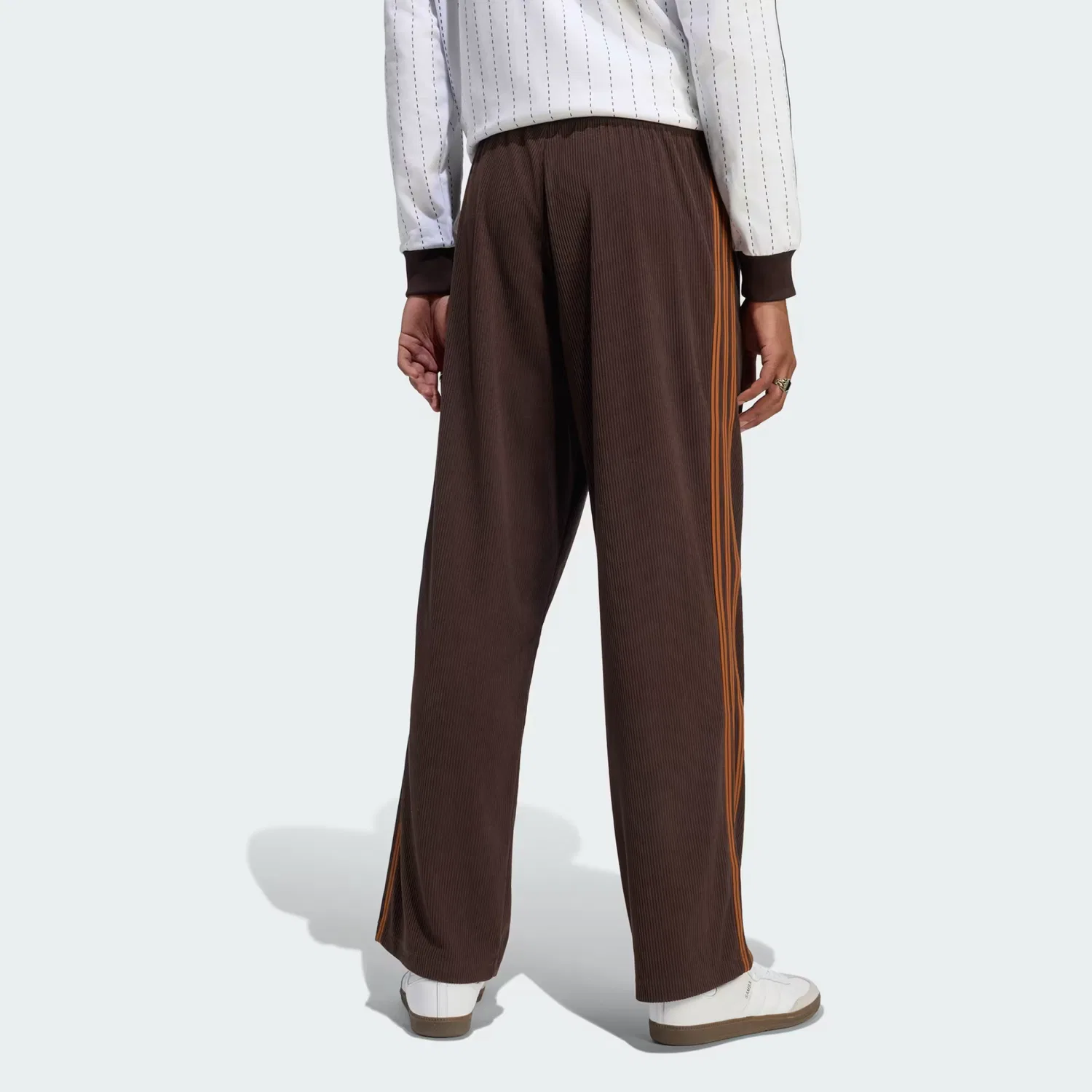 Мужские спортивные брюки из вельвета Firebird Adidas Originals, кофейный — фото 2