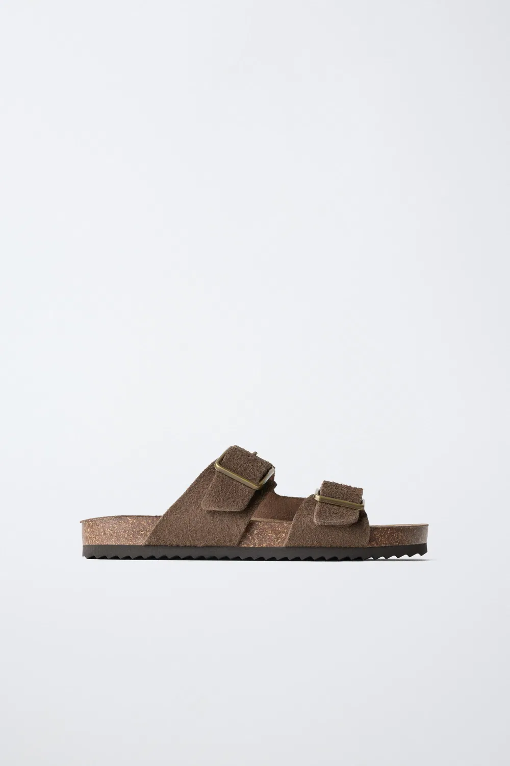 STORIESZ - Кожаные сандалии с пряжками ZARA, Brown