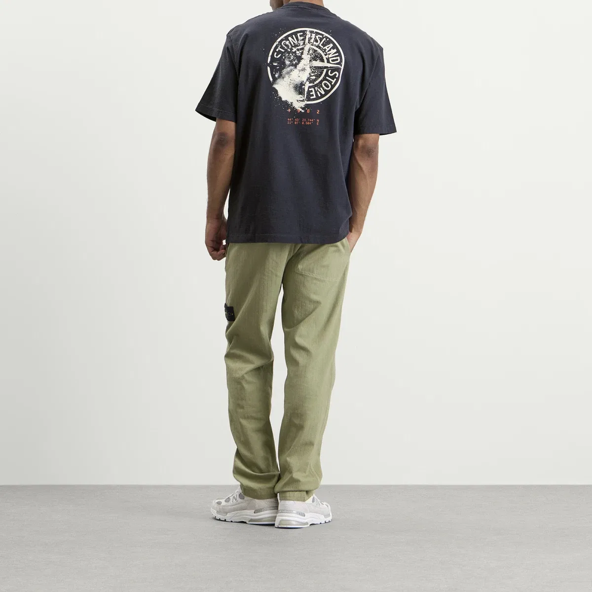 Футболка с принтом Desert Stone Island, Navy Blue — фото 4