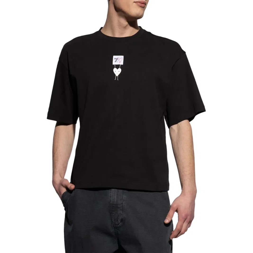 Футболка с принтом Ea7 EMPORIO ARMANI, Черный — фото 4