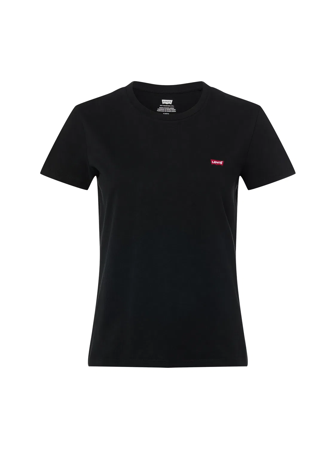 Женская хлопковая футболка Levi's, Black
