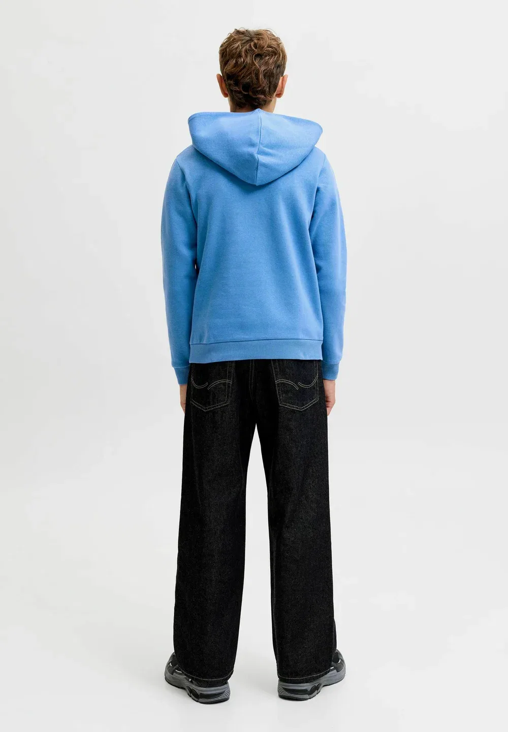 Толстовка, толстовка для подростков - худи Jack & Jones Junior, Campanula — фото 3