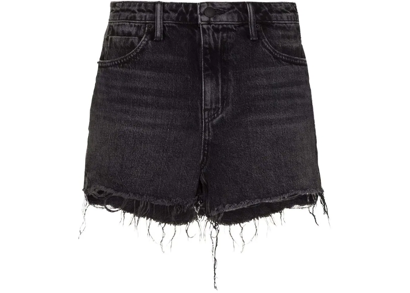 Женские джинсовые шорты Denim Shorts Alexander Wang, Grey Adged