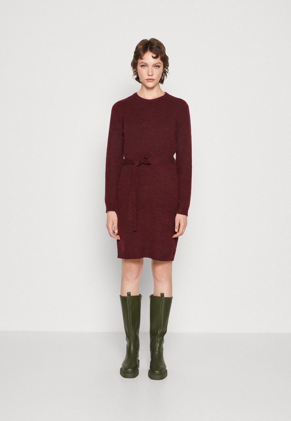 

Платье Pieces PCJULIANA O-NECK DRESS, цвет tawny port