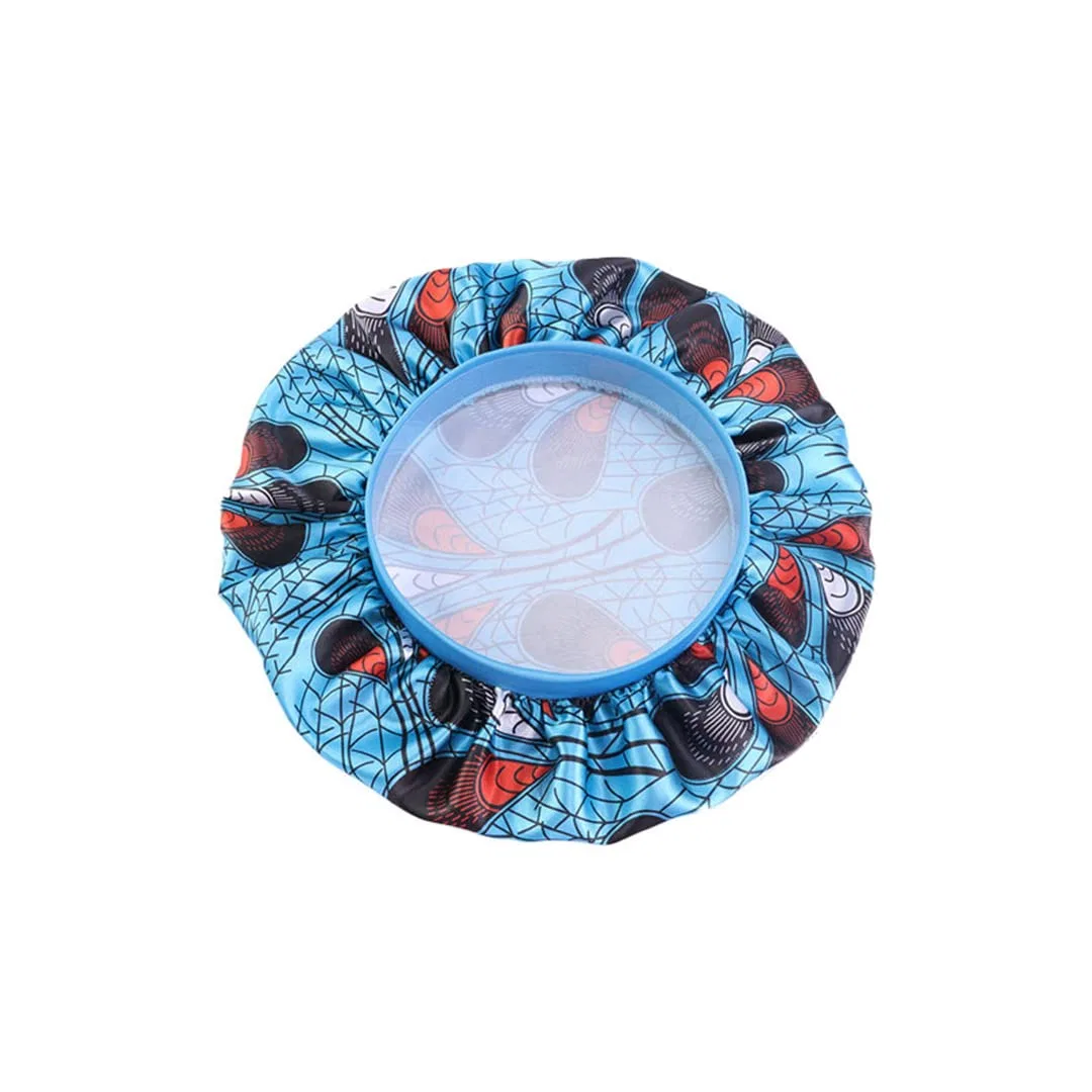 Бандана Satin Bonnet с принтом, HEYDHSDC, Синее море