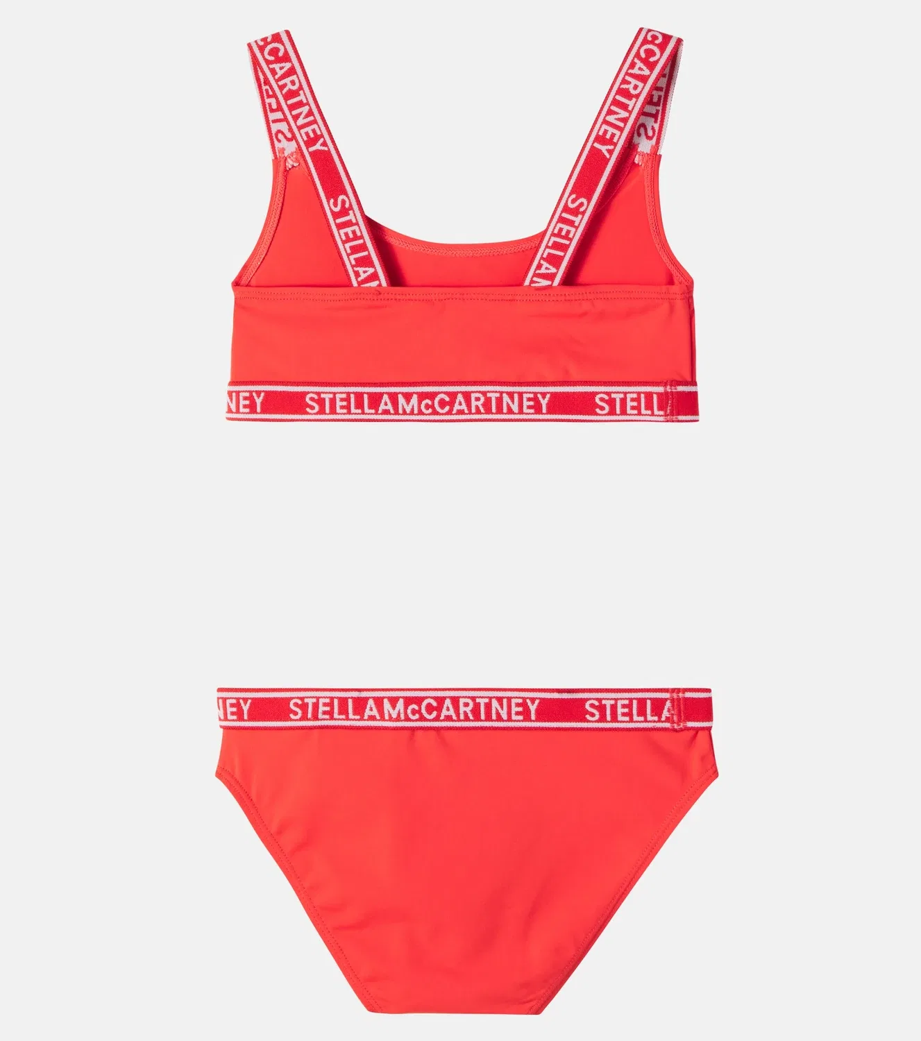 Комплект бикини с логотипом Stella Mccartney Kids, красный — фото 2