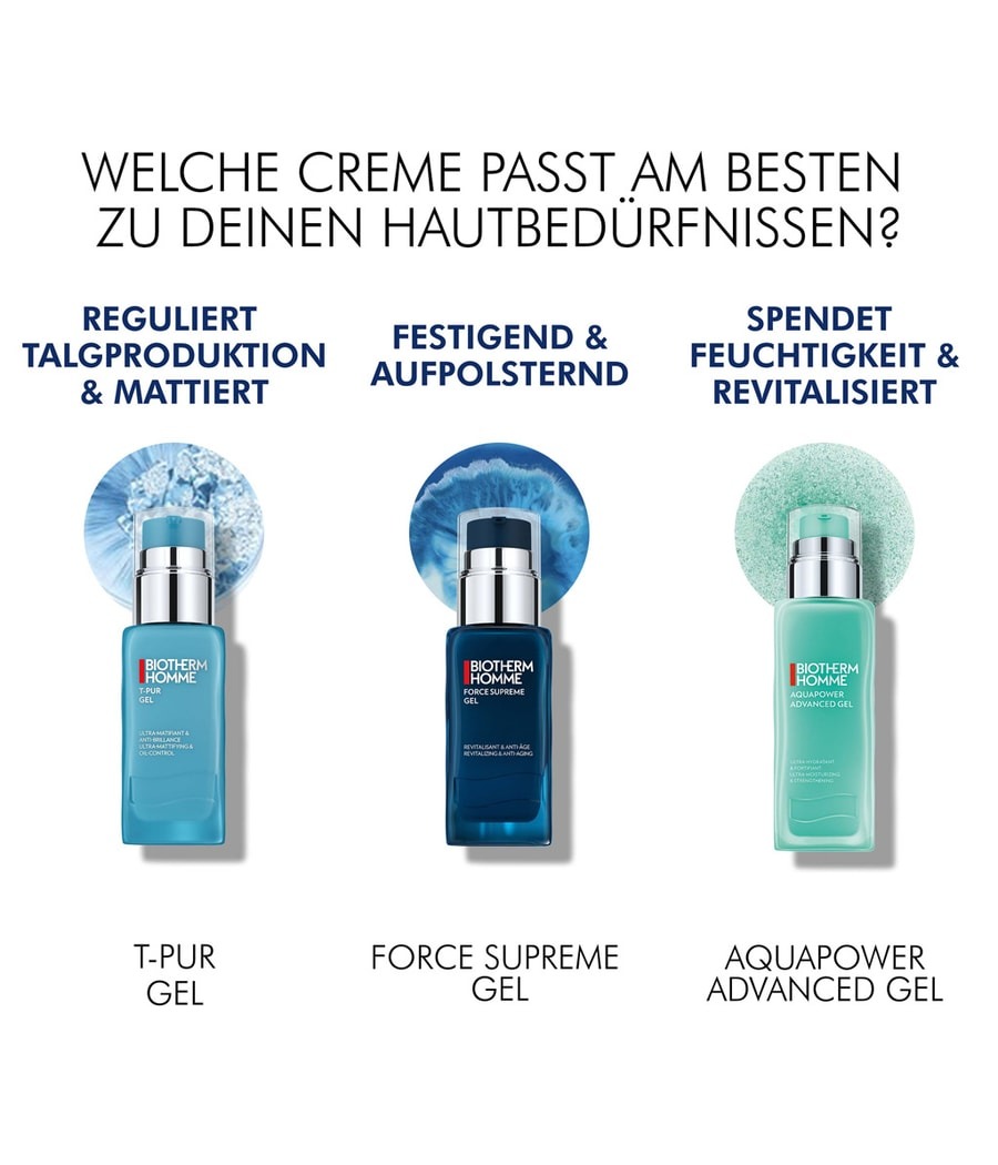 Антивозрастной увлажняющий гель Biotherm Force Supreme для мужчин, 50 мл — фото 4