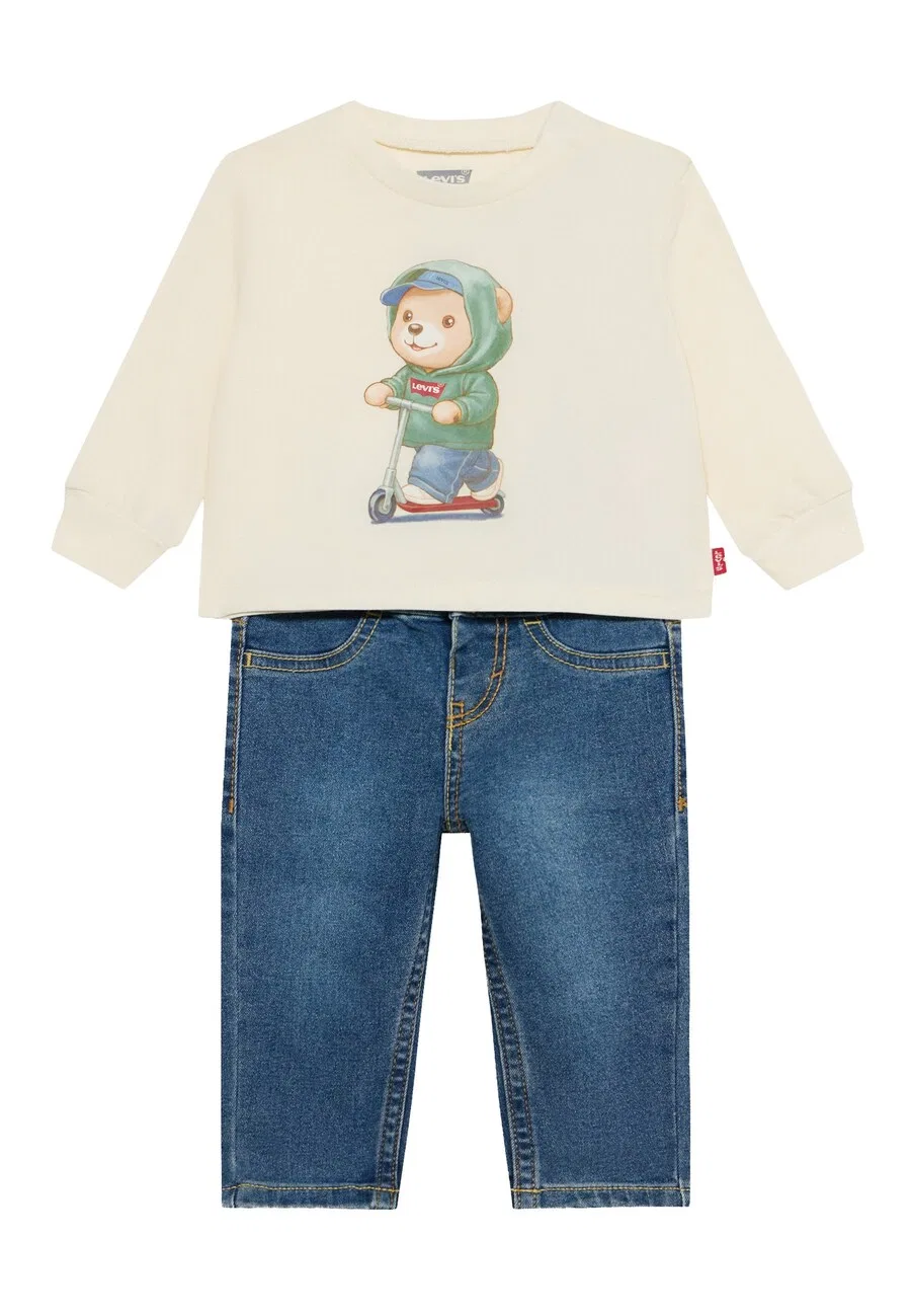 Детский комплект Levi's Kids бежевого цвета