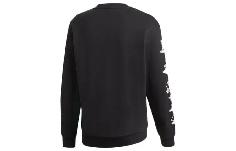 Пуловер с принтом Goofy Adidas, черный