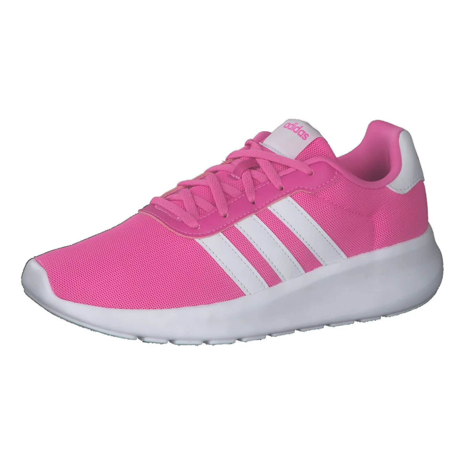 Детские кроссовки для мальчиков с принтом Lite Racer 3.0 Adidas, Pink Screaming Pink Ftwr White Core Black