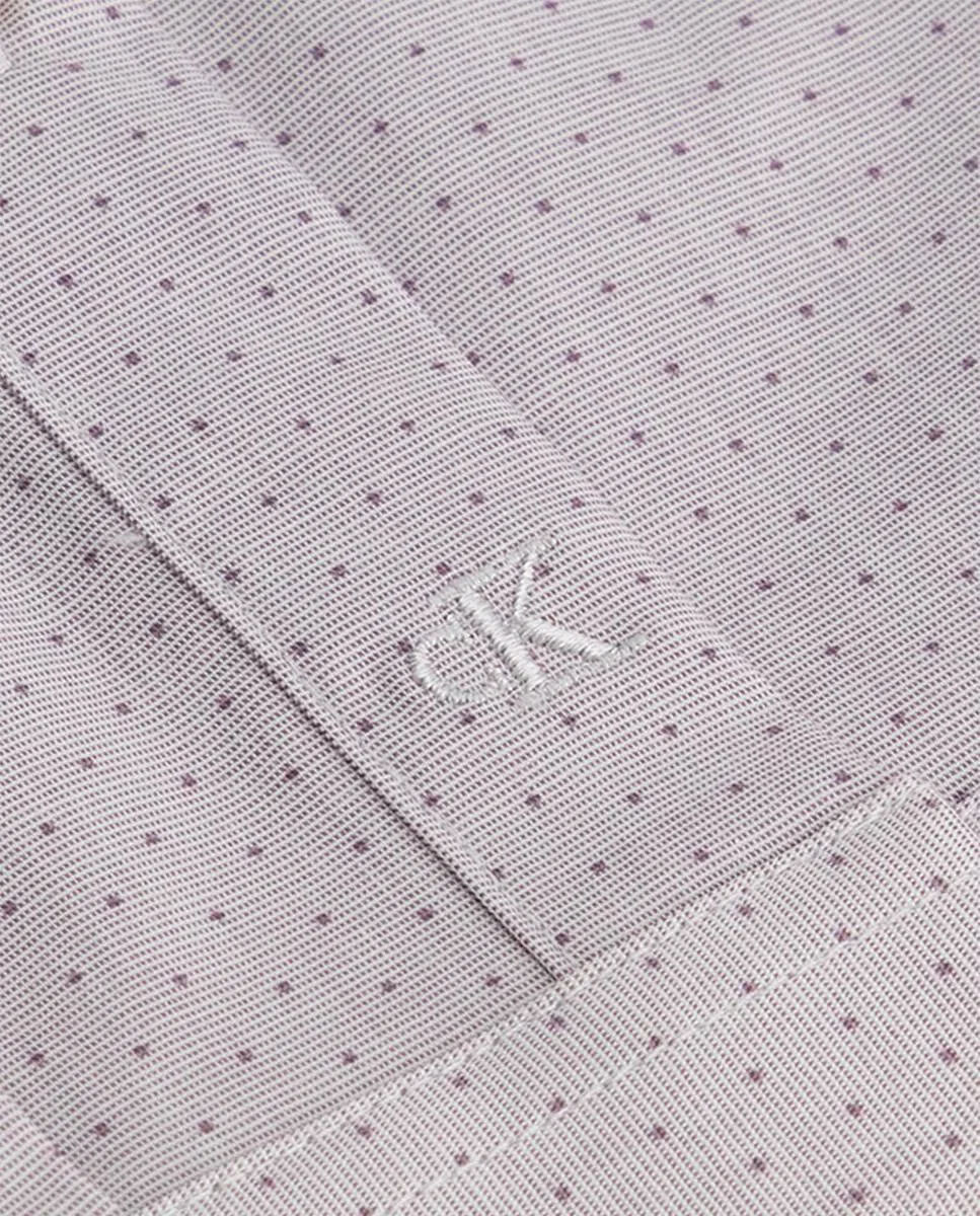 Мужская рубашка в горошек, Vestir Microestampado, Calvin Klein, фиолетовый — фото 3