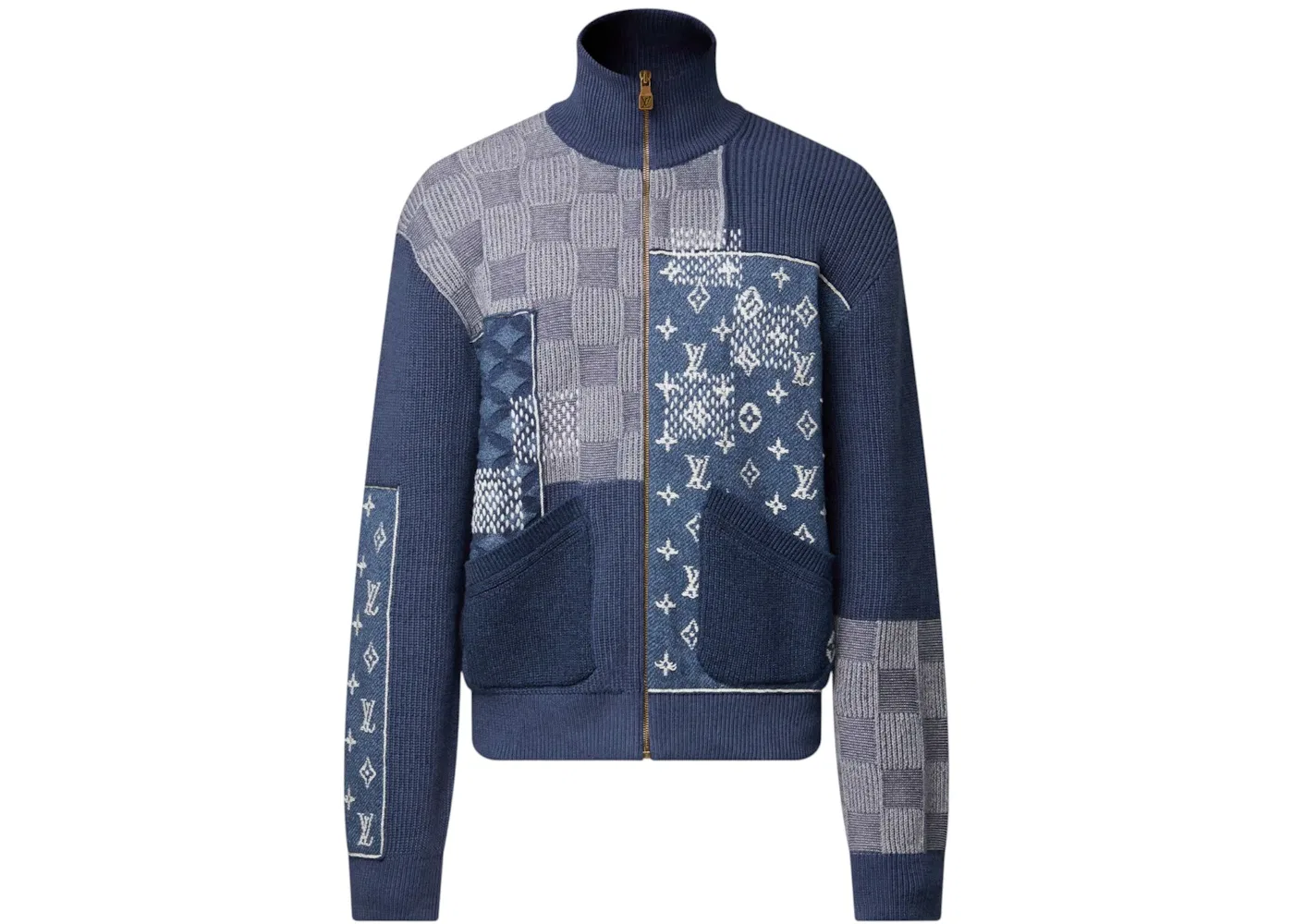 Мужская куртка с принтом Tracktop Louis Vuitton, Indigo