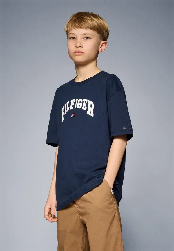 Футболка с принтом Varsity tee unisex, Tommy Hilfiger, Dark Night темно-синий