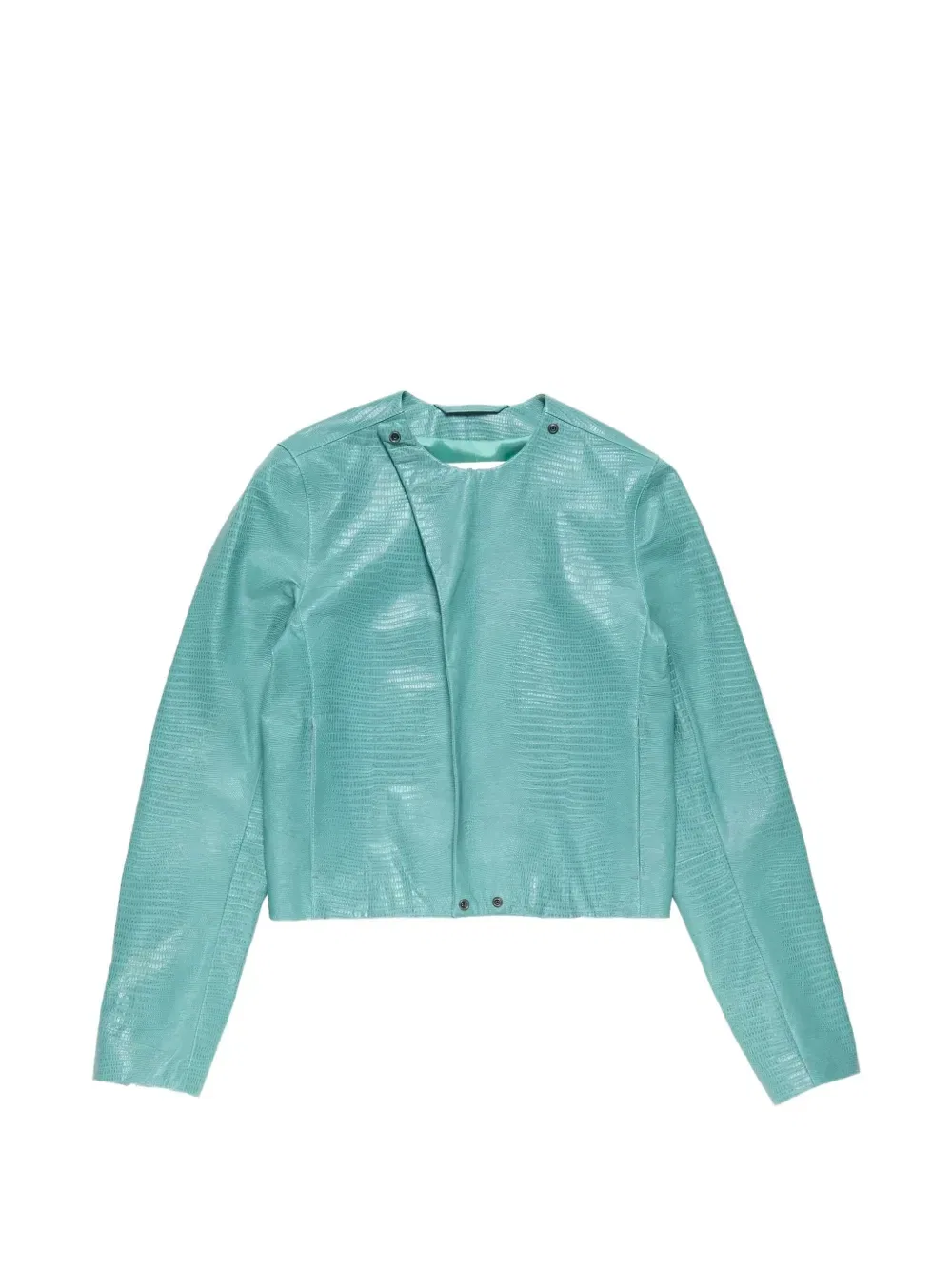 Кожаная куртка на молнии Acne Studios, синий