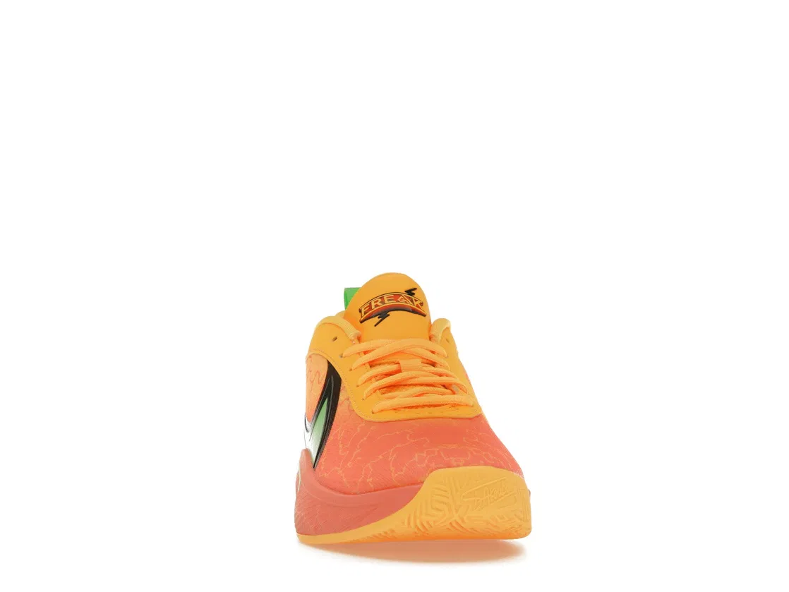 Детские кроссовки для мальчиков с принтом Nike Giannis Zoom Freak 6 Nike, Light Wild Mango/Action Green/Black/Laser Orange — фото 2