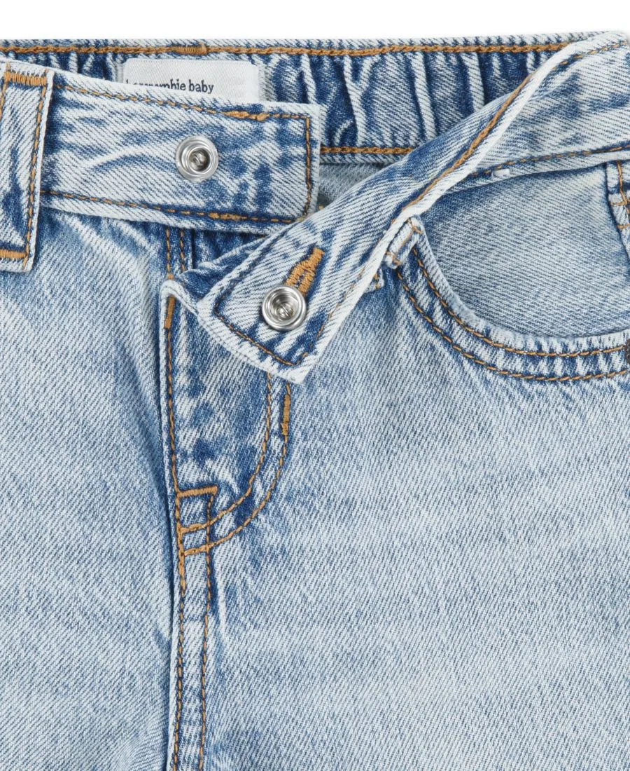 Джинсы свободного кроя с застежкой на пуговицы и молнию, модель New Baggy Fit abercrombie kids, Salty — фото 3