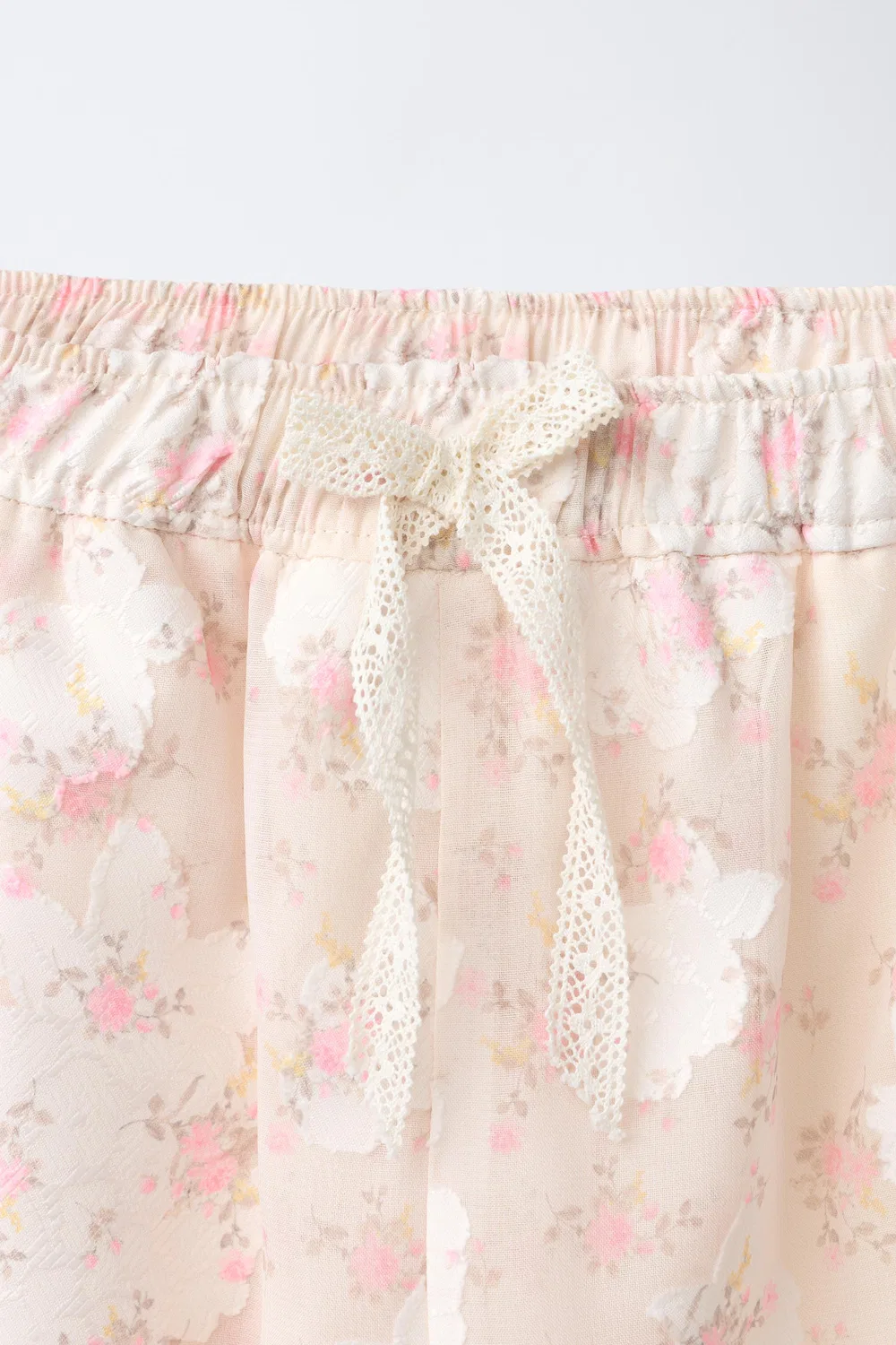 Брюки-карго с цветочным принтом ZARA, Pink — фото 3