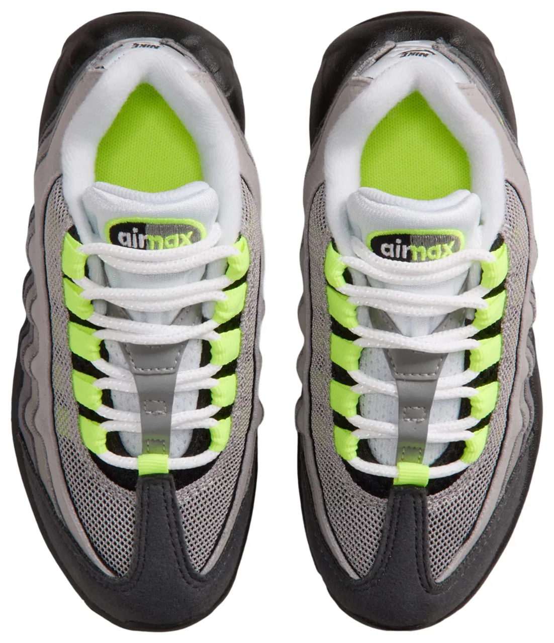 Кроссовки для мальчиков Air Max 95 Nike, цвет Black/Neon Yellow/Anthracite — фото 4
