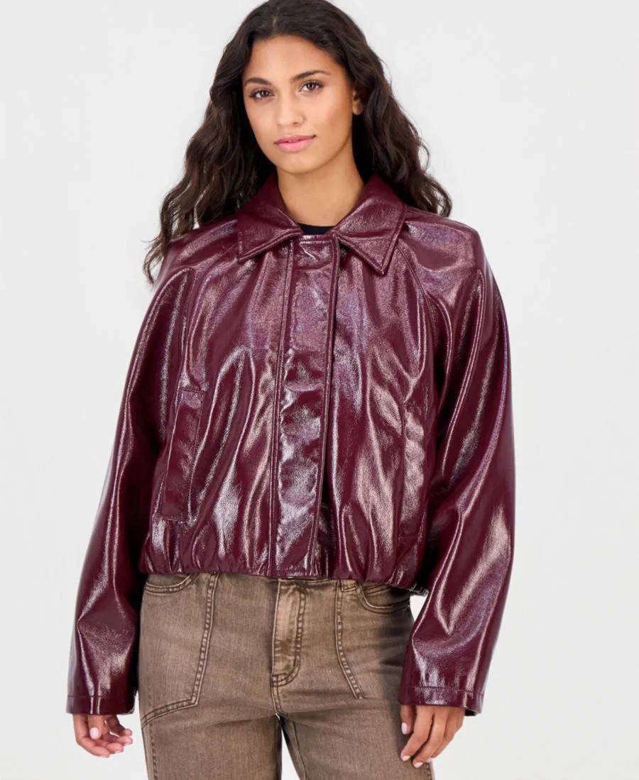 Куртка из экокожи Madden Girl, Plum