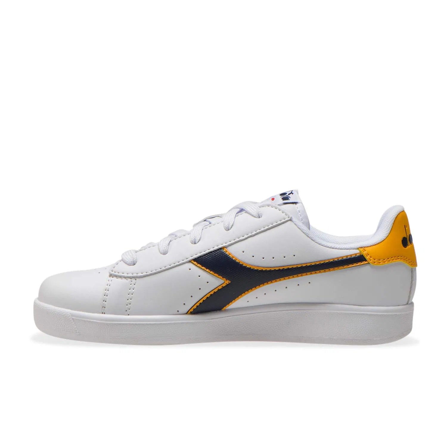 Детские кроссовки для мальчиков с перфорацией Game P GS Diadora, Bianco Blu — фото 2
