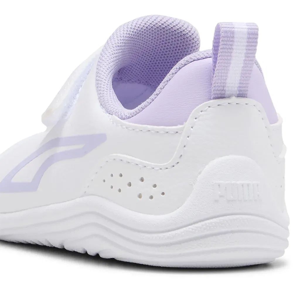 Детские кроссовки для девочек с липучкой Puma Kitten SL V, White — фото 4