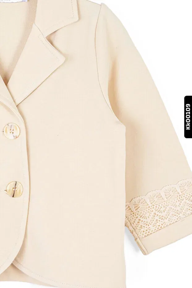 Детский жакет для девочек с длинным рукавом Nk Kids, Nude Color — фото 3
