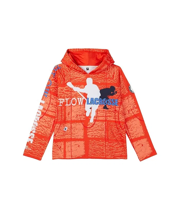 Худи для лакросса Youth Lacrosse Flow Hoodie FLOW SOCIETY, Orange