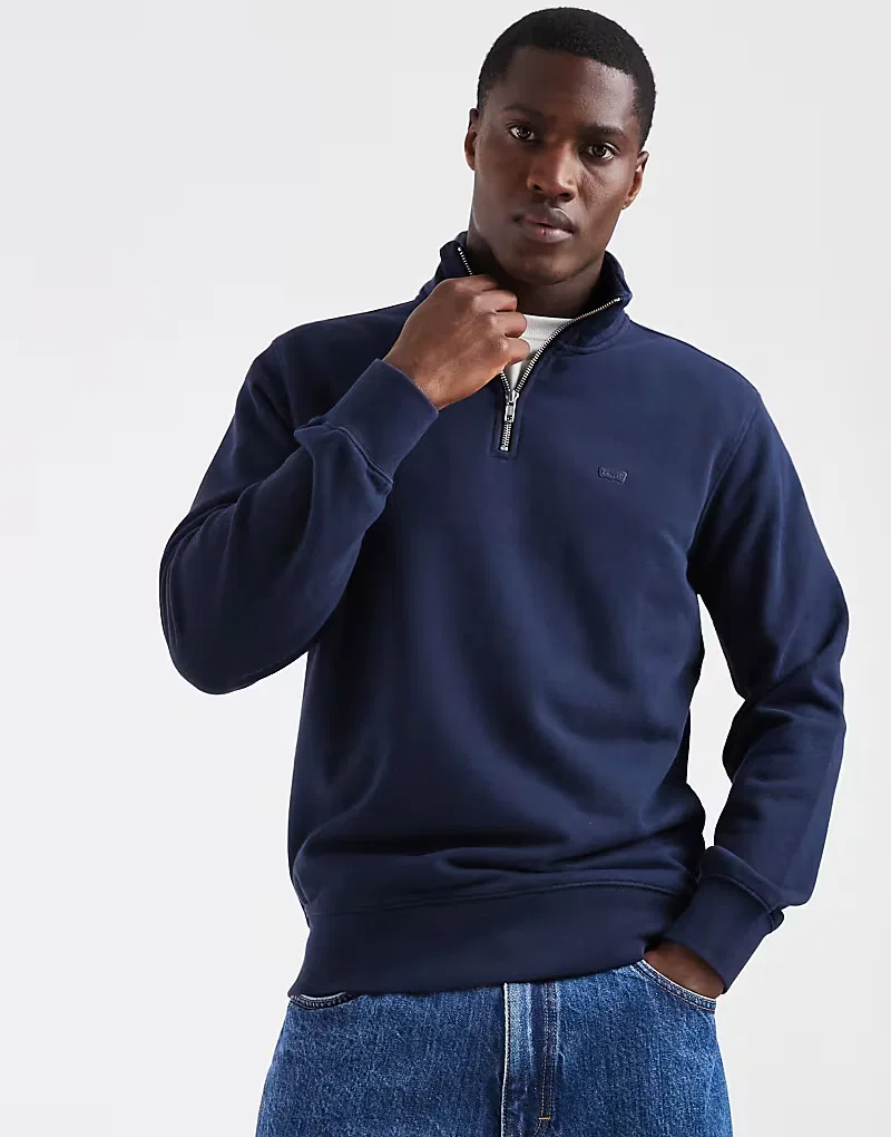 Свитшот original на 1/4 молнии Levi's, темно-синий