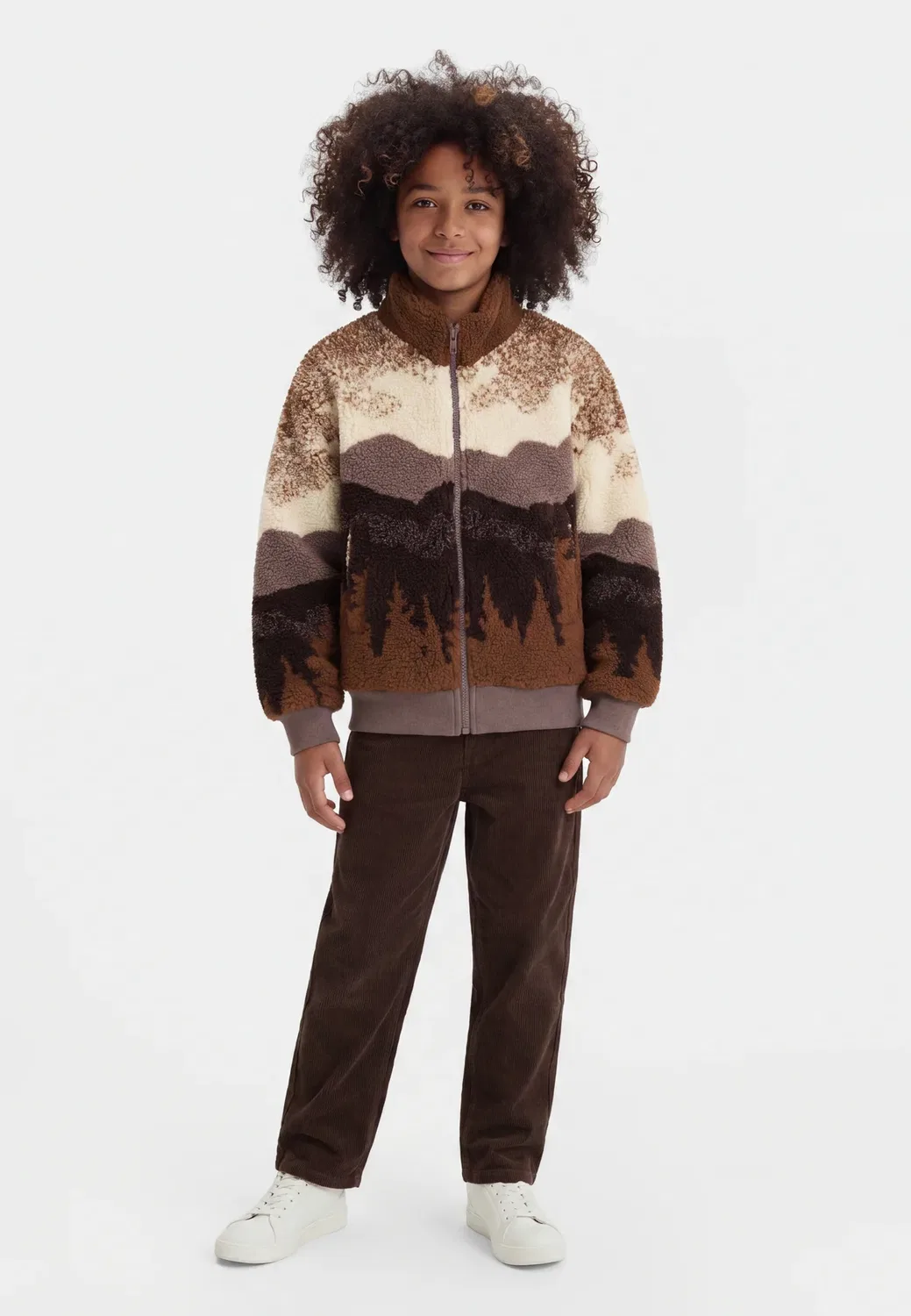 Osjadam life - флисовая куртка Only & Sons Junior, Brown