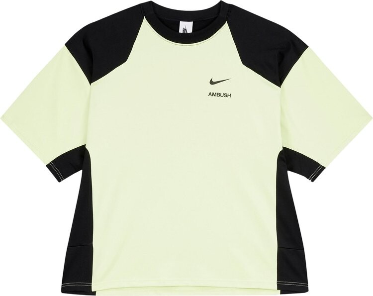 

Футболка Nike Women's x Ambush Short-Sleeve T-Shirt 'Ghost Green/Black', зеленый