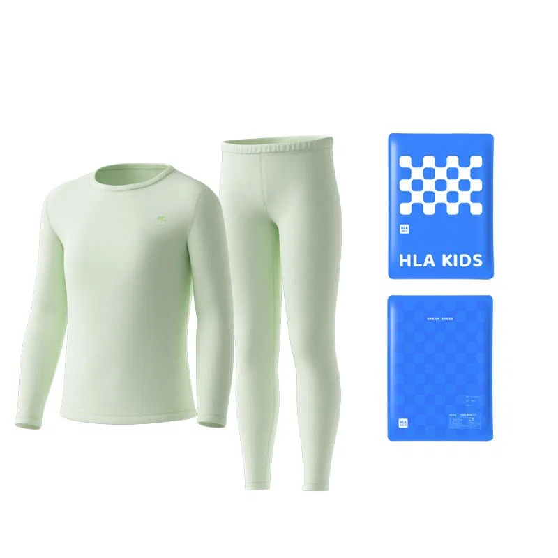 Детский комплект нижнего белья с круглым вырезом, Light Green 4008, HLA