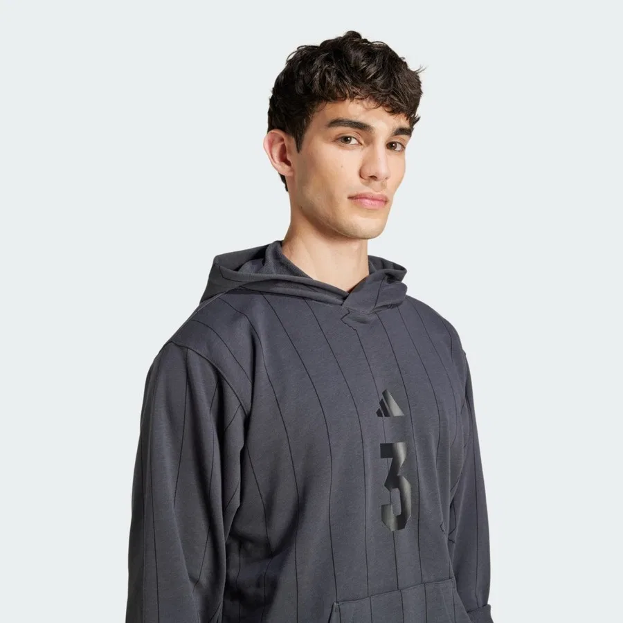 Спортивный свитшот с капюшоном Seasonal Essentials US Sport adidas, Серый — фото 4