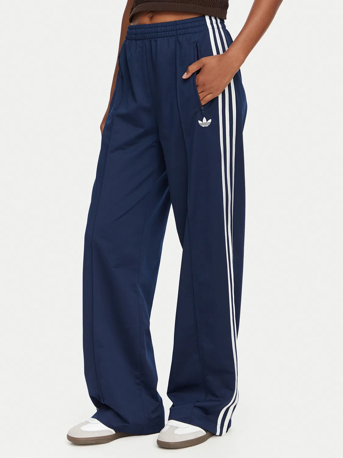 Женские спортивные брюки свободного кроя Firebird Adidas, темно-синий