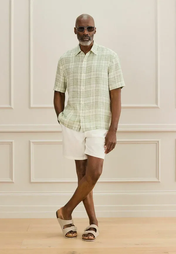 Рубашка с клеткой Shirt Next, green check, зеленый — фото 3