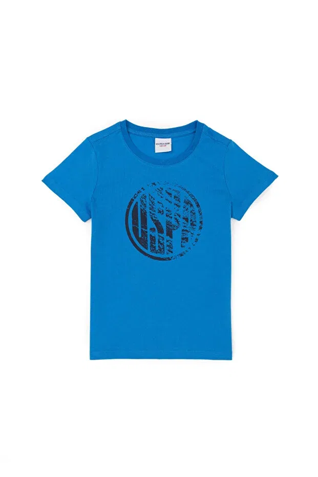 Детская футболка для мальчиков хлопковая Crew Neck T-Shirt U.S. Polo Assn., 992435 — фото 4
