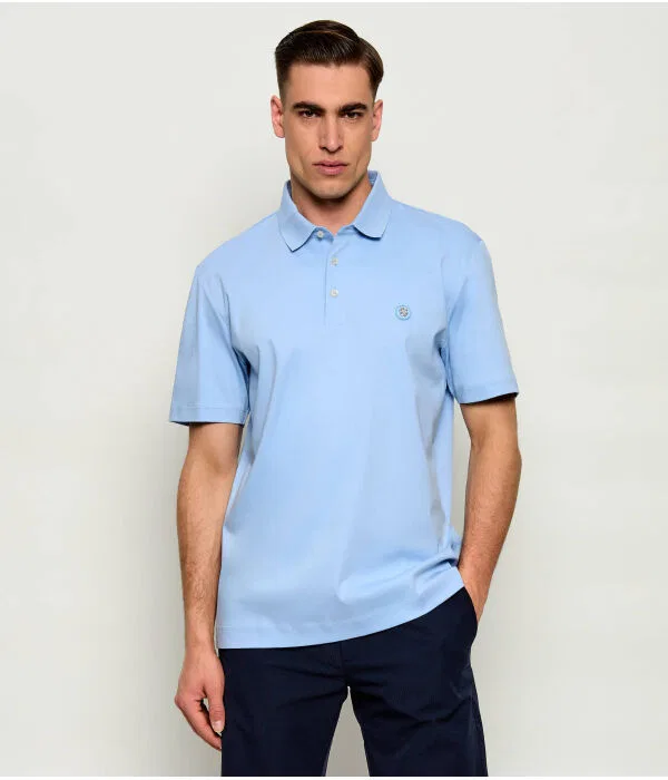 Мужское поло с коротким рукавом C-Parris 01 BOSS, Azzurro