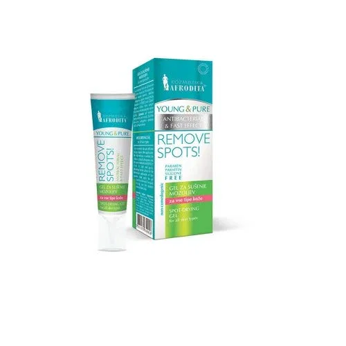 Гель для подсушивания прыщей YOUNG & PURE, 15 мл, AFRODITA PROFESSIONAL