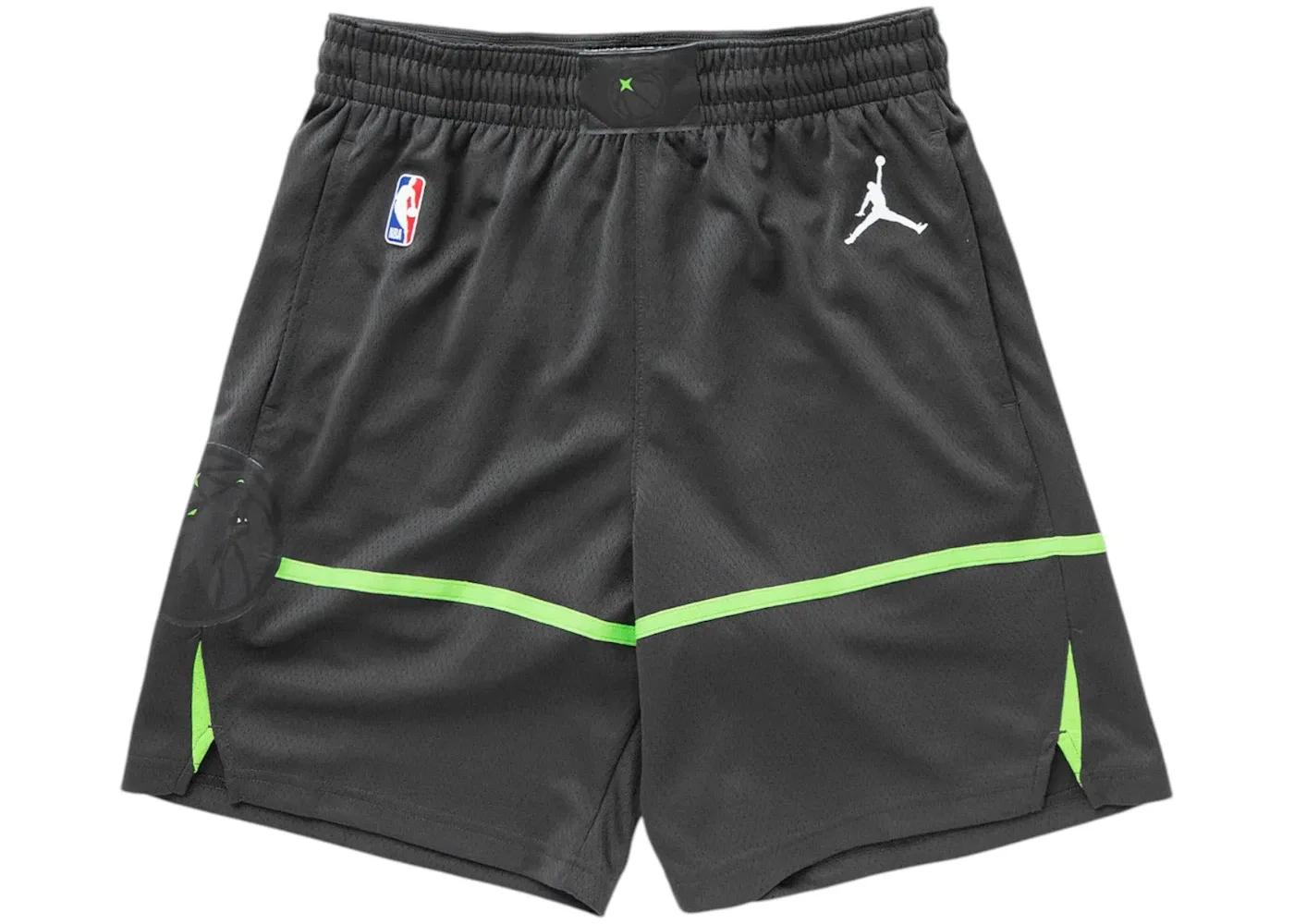 Мужские шорты с принтом Jordan NBA Minnesota Timberwolves Statement Edition Swingman Dri-Fit, Dark Grey/White