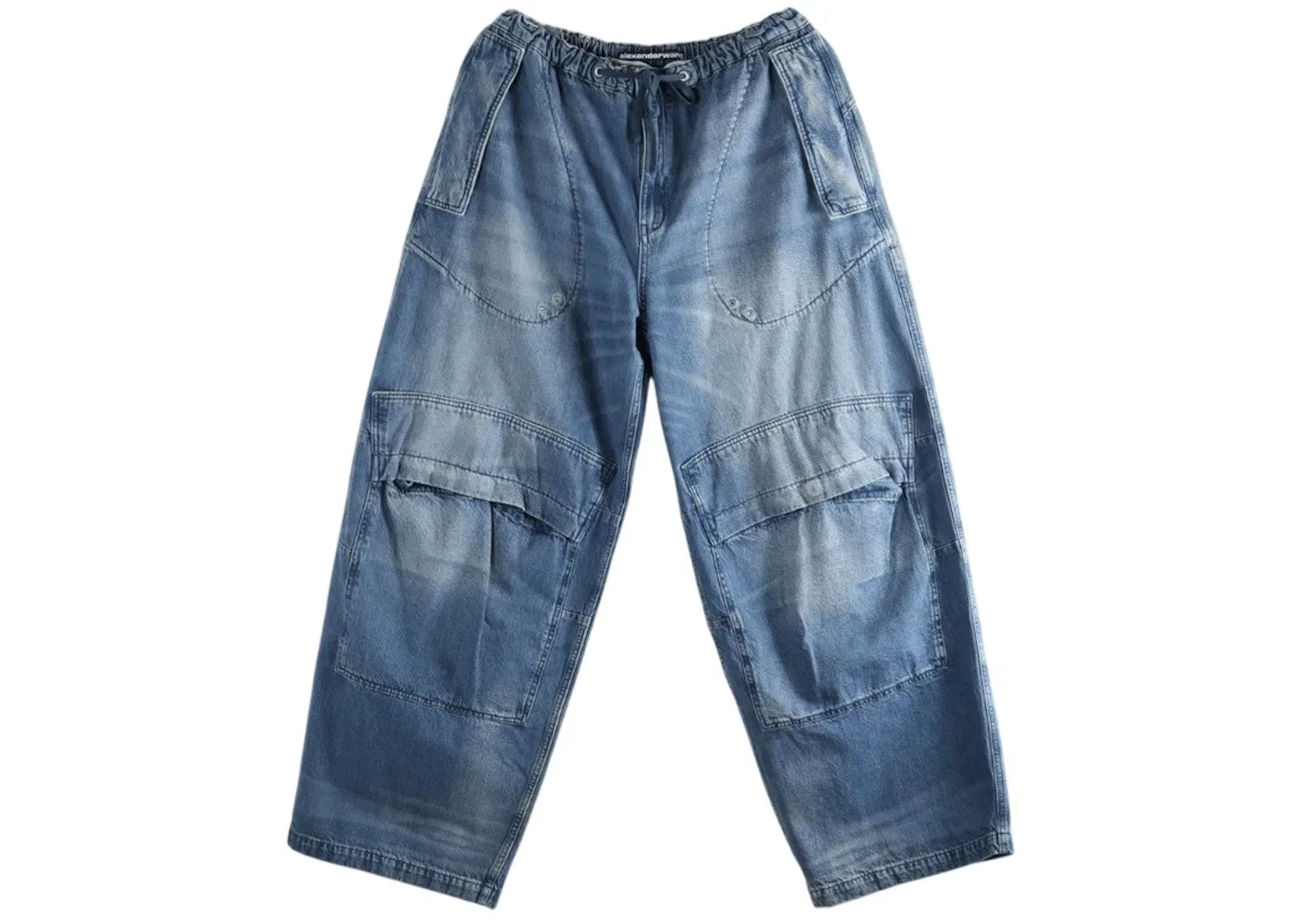 Женские брюки свободного кроя с заниженной талией Pant Alexander Wang, Tintedium Indigo