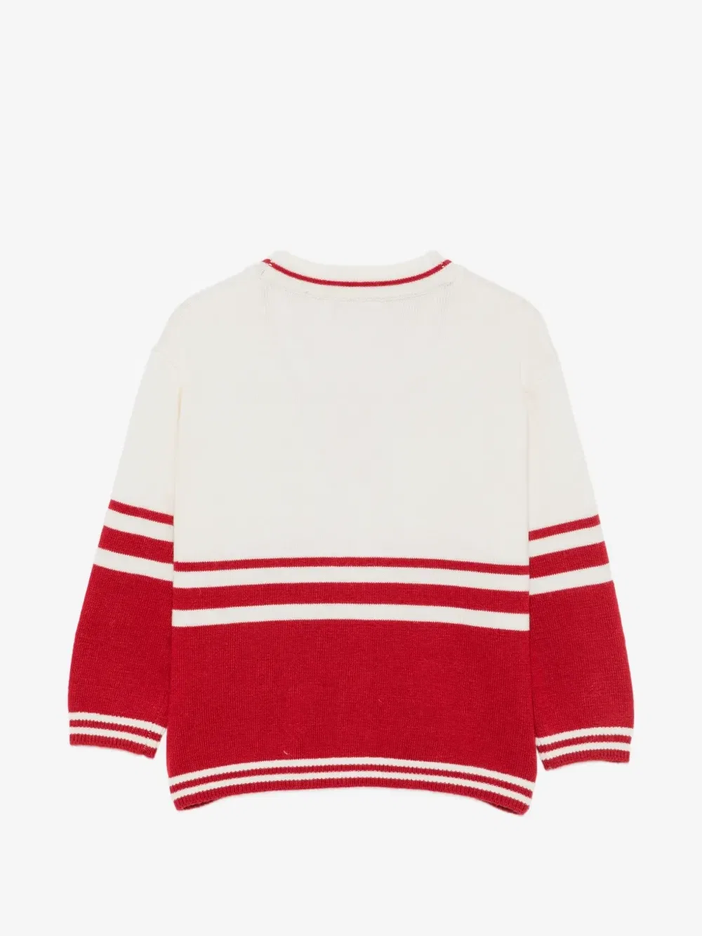 Кардиган в полоску с нашивкой-логотипом Stella McCartney Kids, белый — фото 2