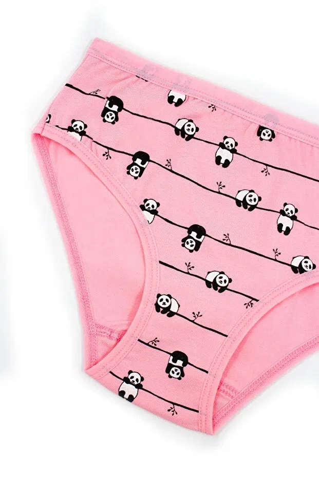 Детские трусы для девочек с принтом 6 шт Panda Öts, Color-4 — фото 3