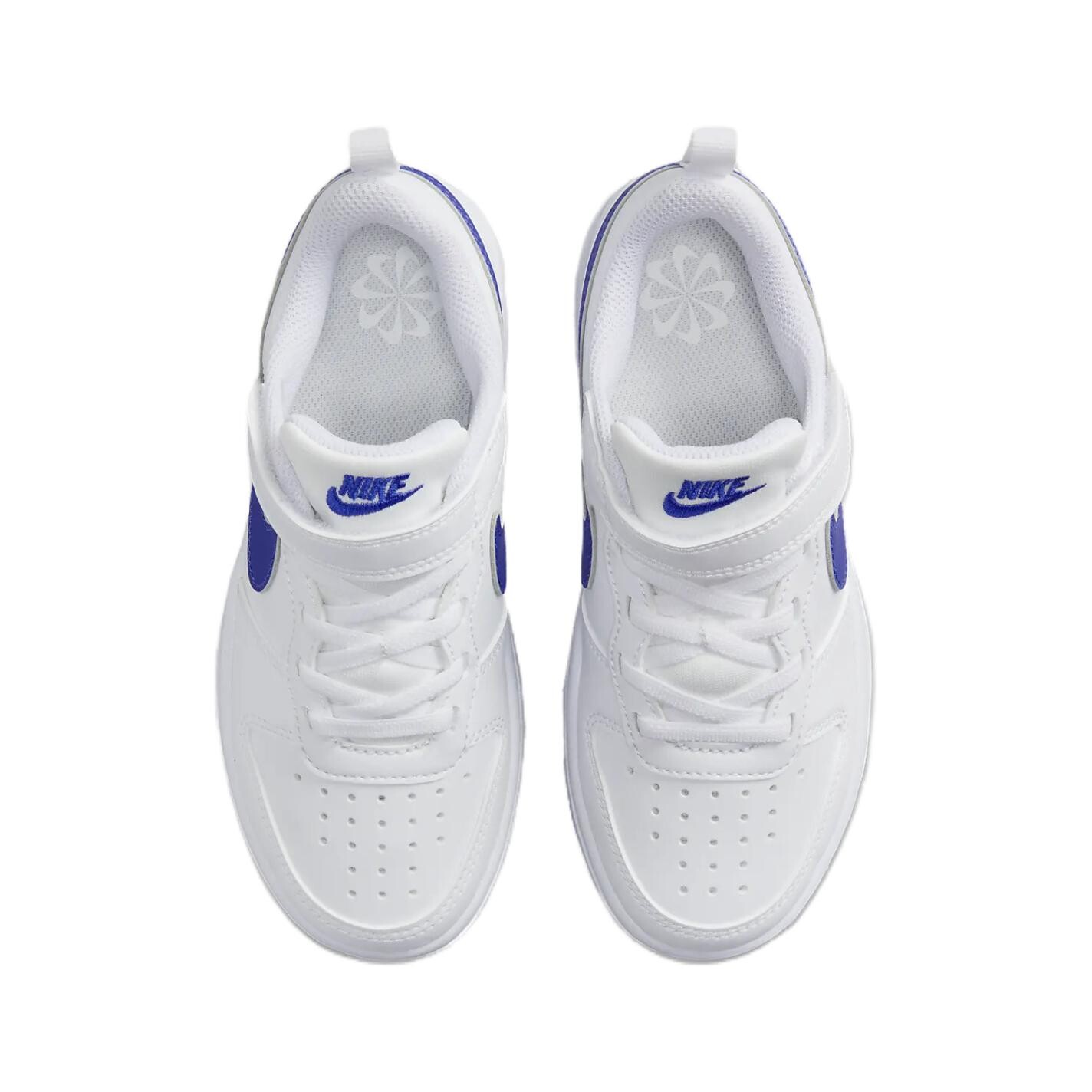 Детские кроссовки для скейтбординга Nike Court Borough Low PS PS, White/Blue — фото 4