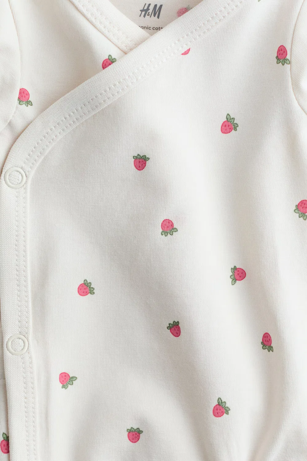 Набор из 5 боди-оберток H&M, Cremefarben/Erdbeeren — фото 2