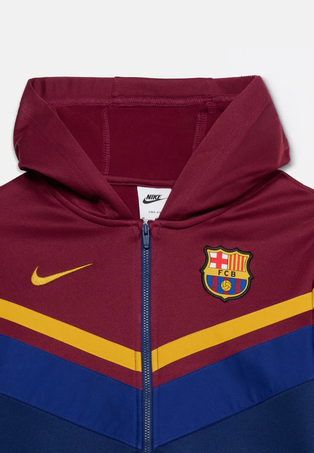 Спортивный костюм «Барселона» для дома, унисекс - клубная одежда Nike Performance, Deep Garnet/Blue Void/Deep Royal Blue/Mineral Yellow — фото 4