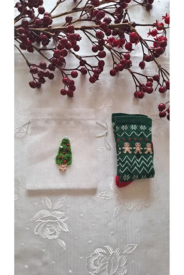 Детские носки с принтом New Year's Baby Socks Soul By A&B, Green