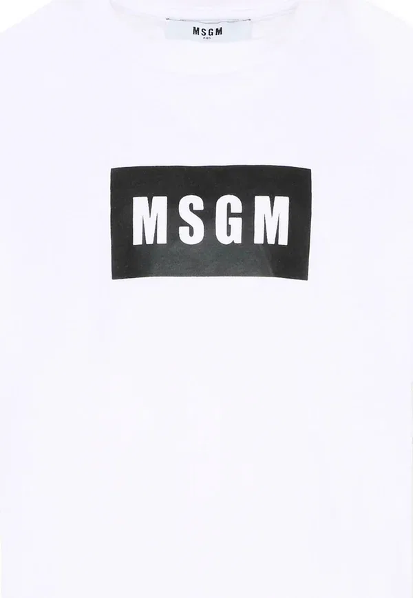 Футболка с принтом Print T-shirt Msgm, белый — фото 3