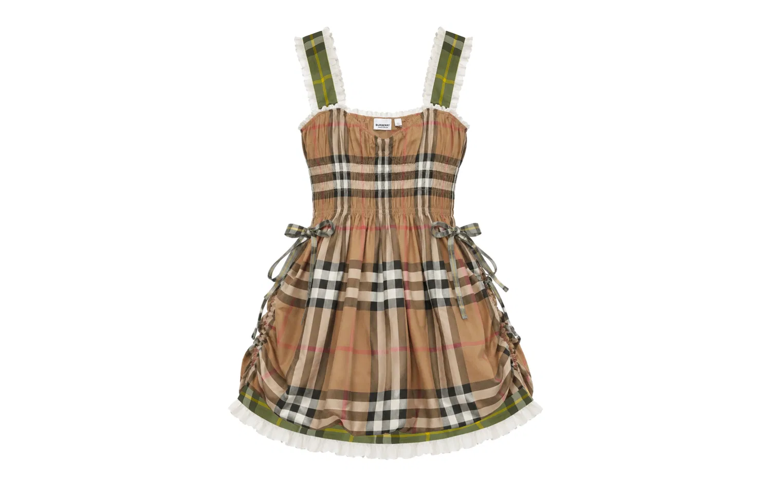 Женское платье-комбинация с принтом Burberry, Summer Sweet Tea